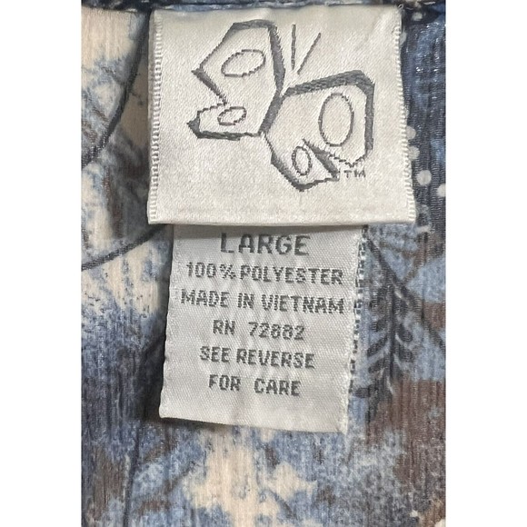 Vintage Sheer Boho Blouse Fashion Bug Ruffled Sleeves Ties In Back | Size L - Picture 8 of 9